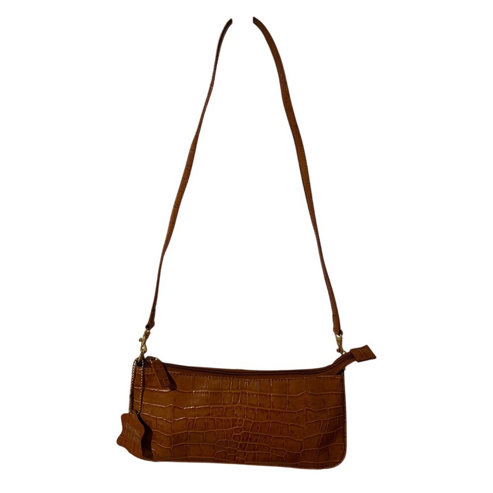 Giani Bernini Brown Leather Handbag 10" W x 4.5" H x 1.5" D Excellent Condition